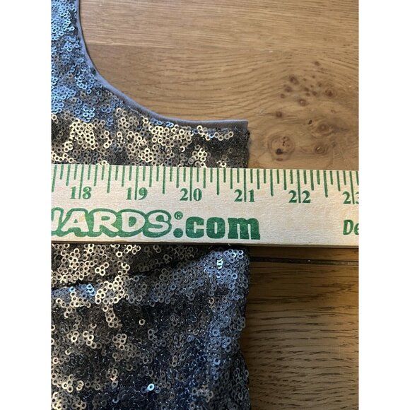 Lane Bryant Women’s‎ Sequin Tank Top Sleeveless Grey Plus Size 14/16 Formal - Picture 5 of 7